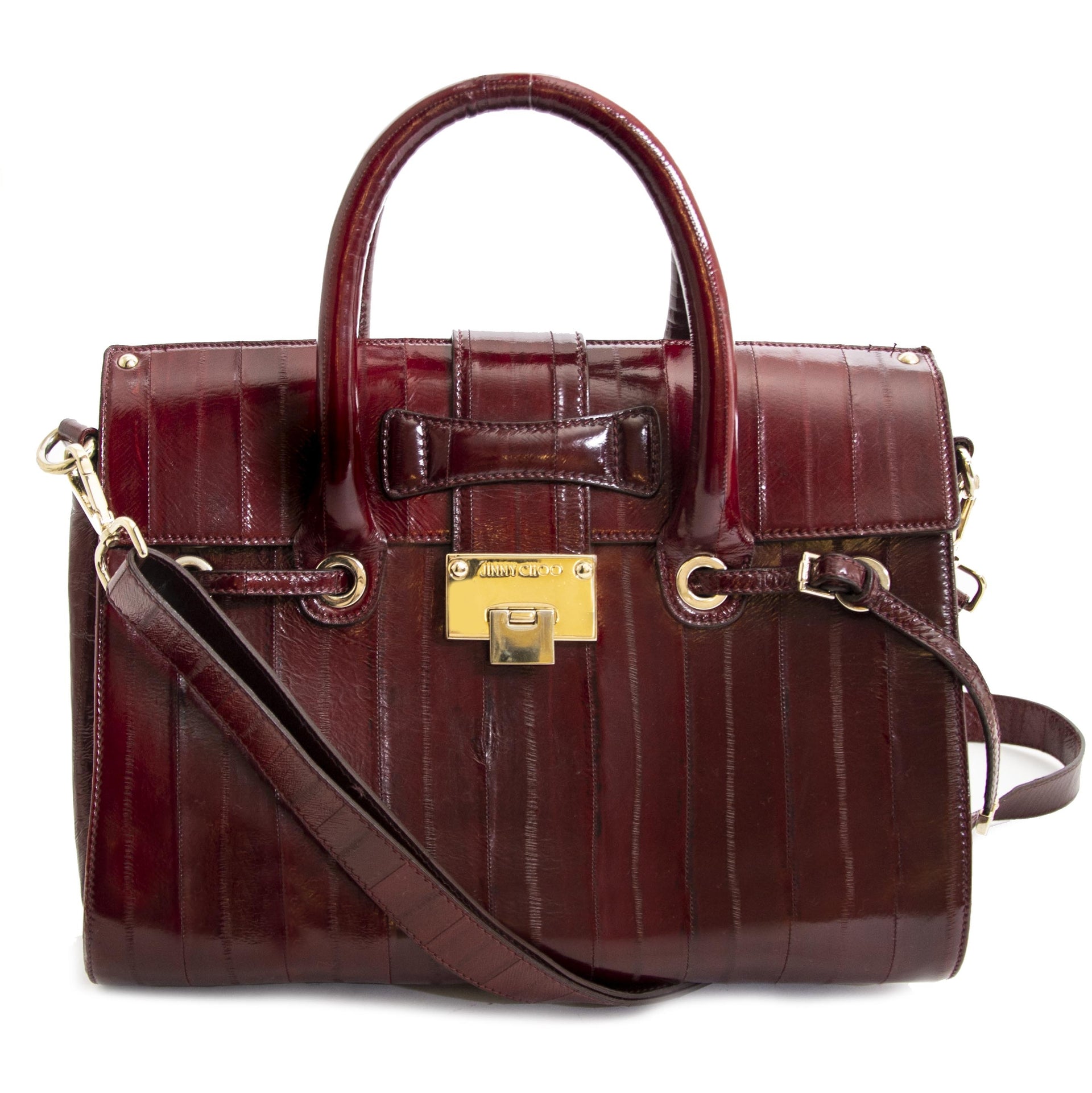 Authentic second hand vintage Jimmy Choo Rosalie Bag buy online webshop LabelLOV