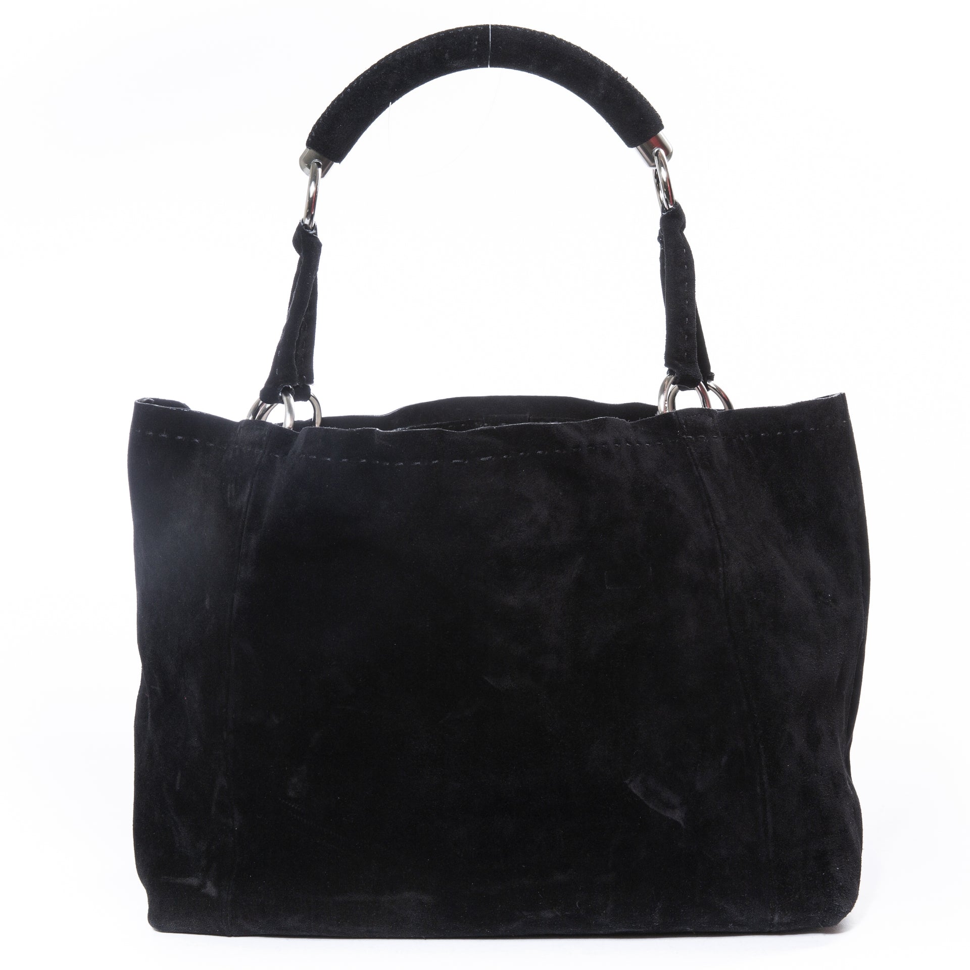 Cabas Prada en daim noir