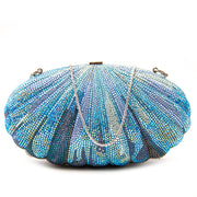 Koop een authentieke Judith Lieber Blue Shell Clutch aan de juiste prijs