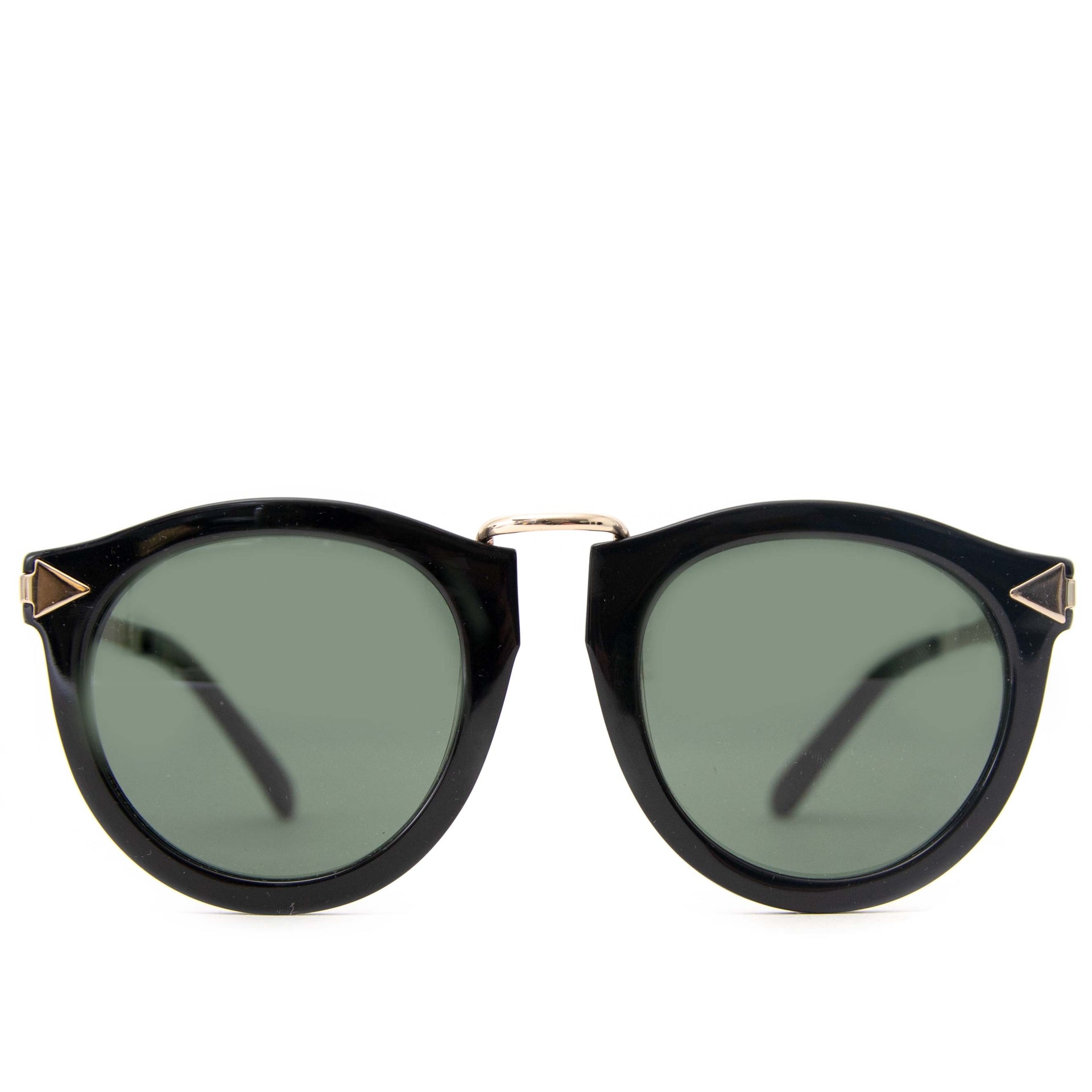 koop veilig online tegen de beste prijs Karen Walker Black Metal Harvest Sunglasses