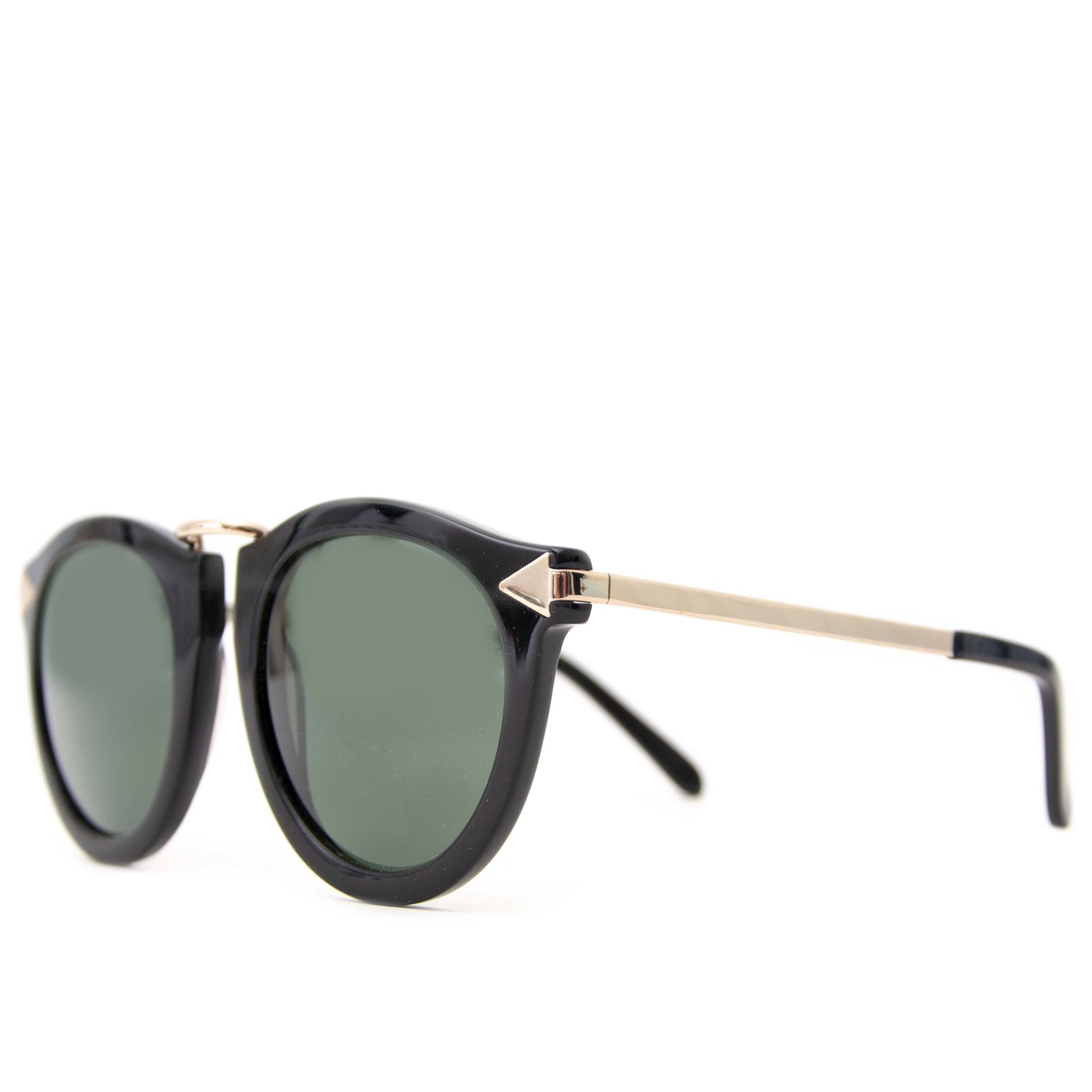 acheter en ligne Karen Walker Black Metal Harvest Sunglasses