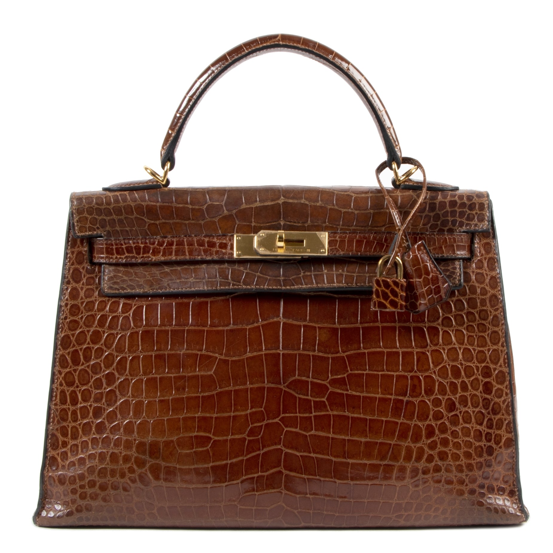 Hermès Kelly 32 Miel Crocodile Porosus GHW
