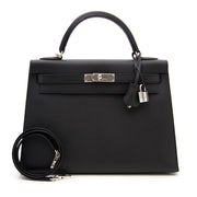 shop your luxury real real Brand New Hermes Kelly 32 Black Epsom PHW skip the waitinglist 100% authentic store fresh