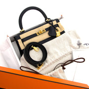 shop your designer luxury Hermès Kelly 25cm Swift Blue Indigo GHW at the best price online