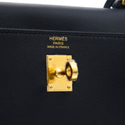 shop your designer luxury Hermès Kelly 25cm Swift Blue Indigo GHW at the best price online