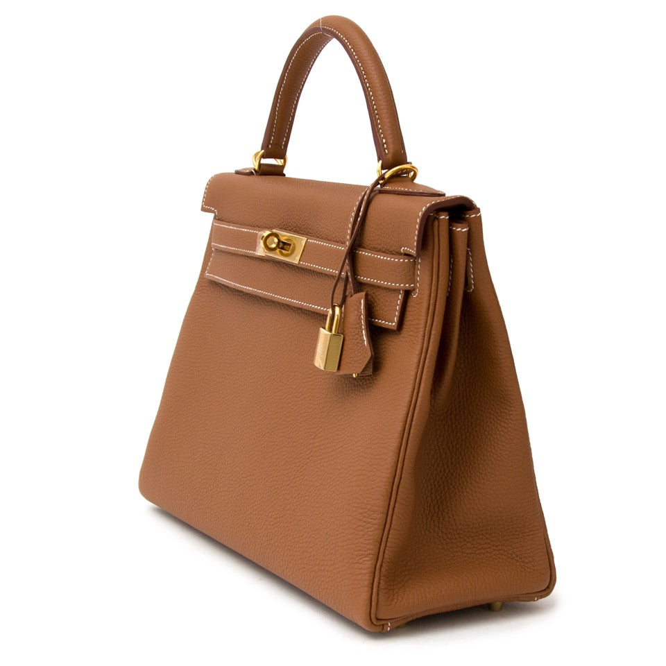 koop veilig online aan de beste prijs Brand New Hermes Kelly Retourne 32 Togo GHW webshop labellov.com