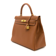 acheter en ligne 100% authentic sac a a main Brand New Hermes Kelly 35 Gold GHW chez Labellov