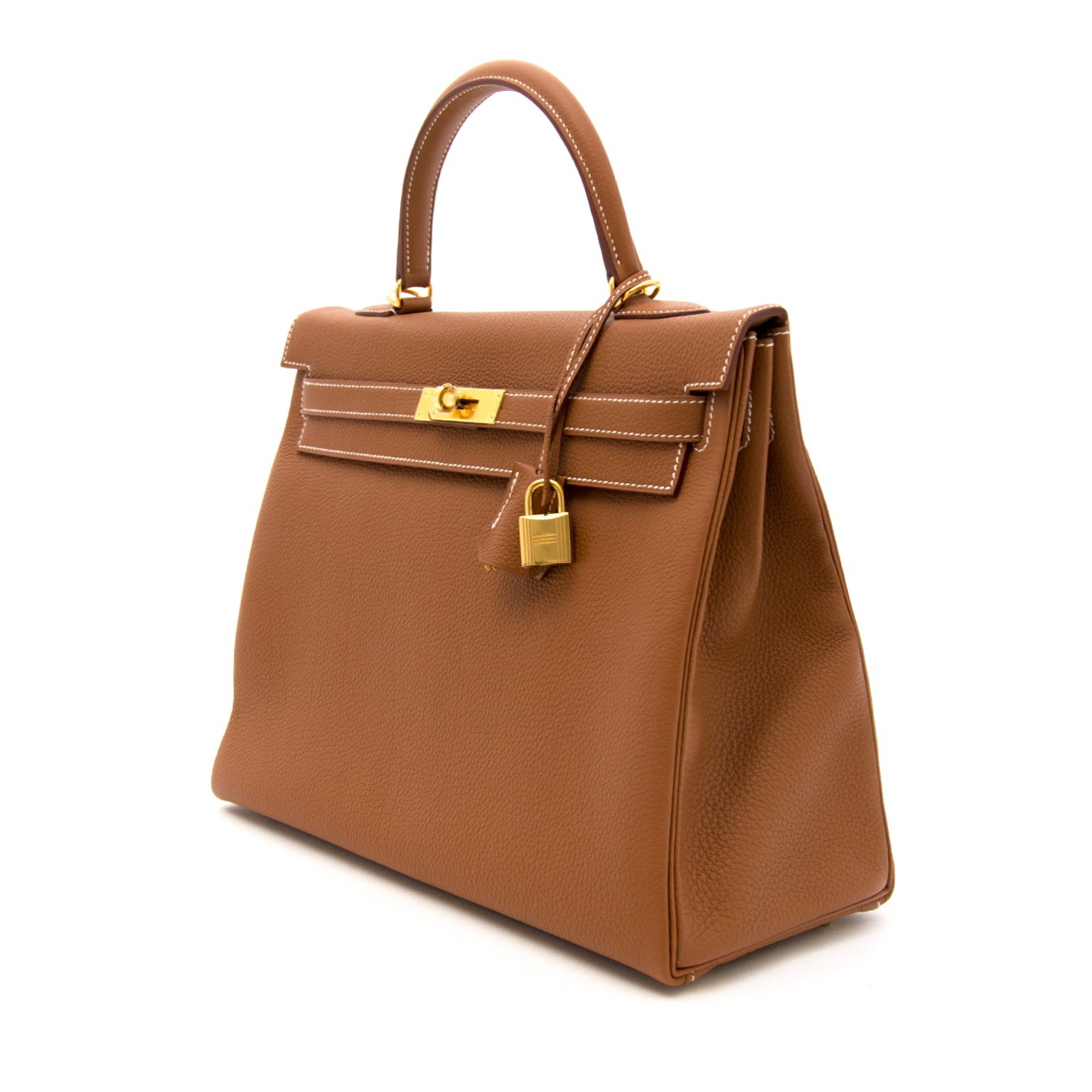 acheter en ligne 100% authentic sac a a main Brand New Hermes Kelly 35 Gold GHW chez Labellov