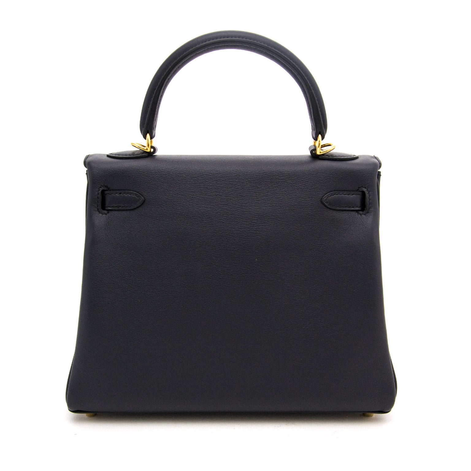 Buy authentic Hermès Kelly 25cm Swift Blue Indigo GHW at LabelLOV vintage webshop. Luxe, vintage, fashion. Safe and secure online shopping. Antwerp, Belgium. labellov.com