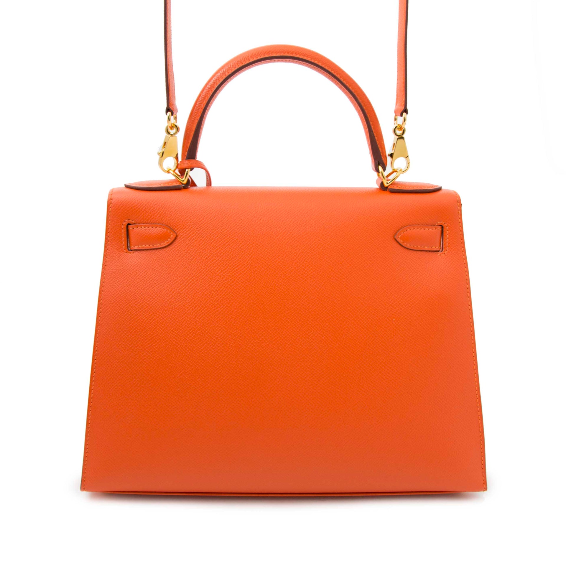 koop veilig online aan de beste prijs Hermes Kelly Sellier 28 Epsom Feu