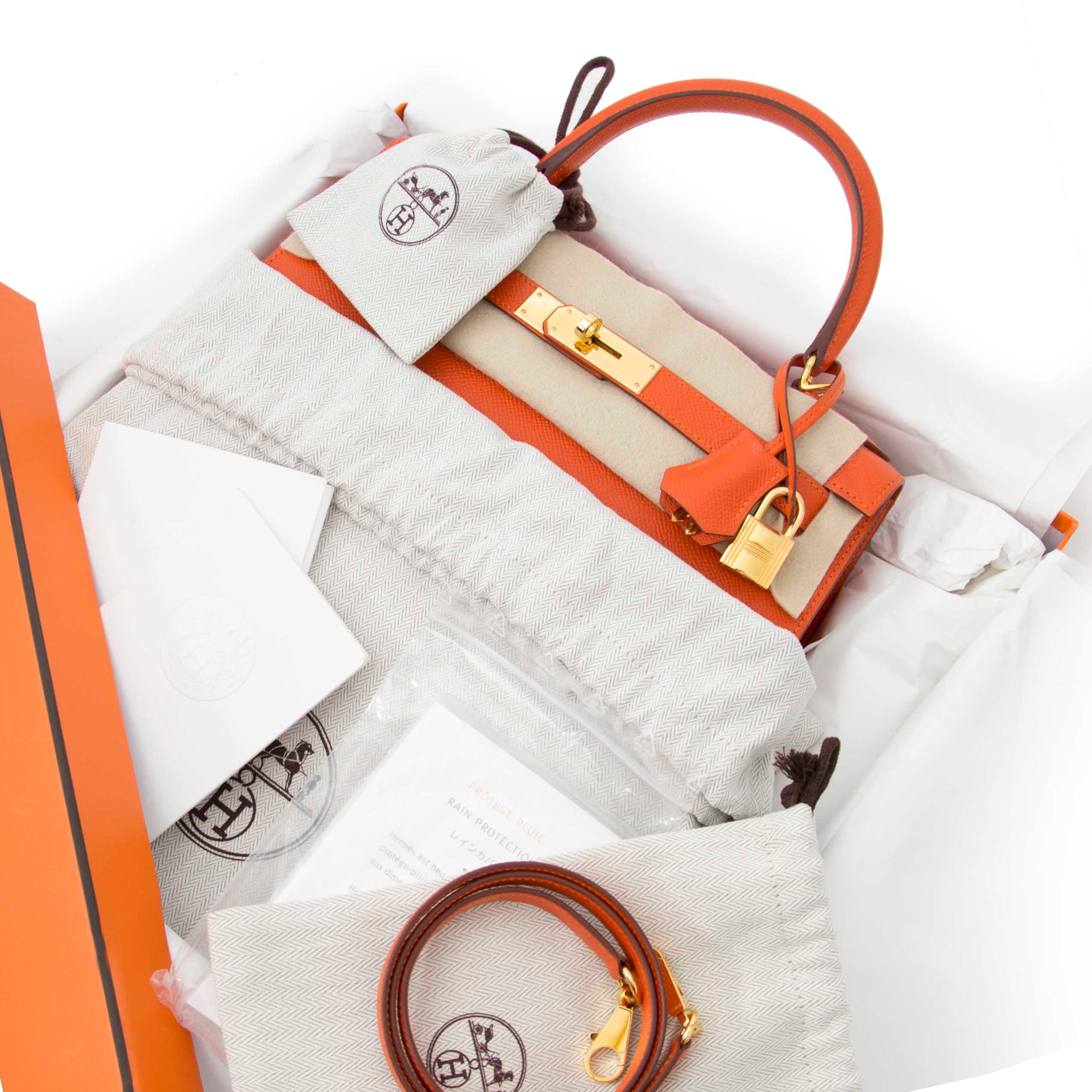 koop veilig online aan de beste prijs Hermes Kelly Sellier 28 Epsom Feu