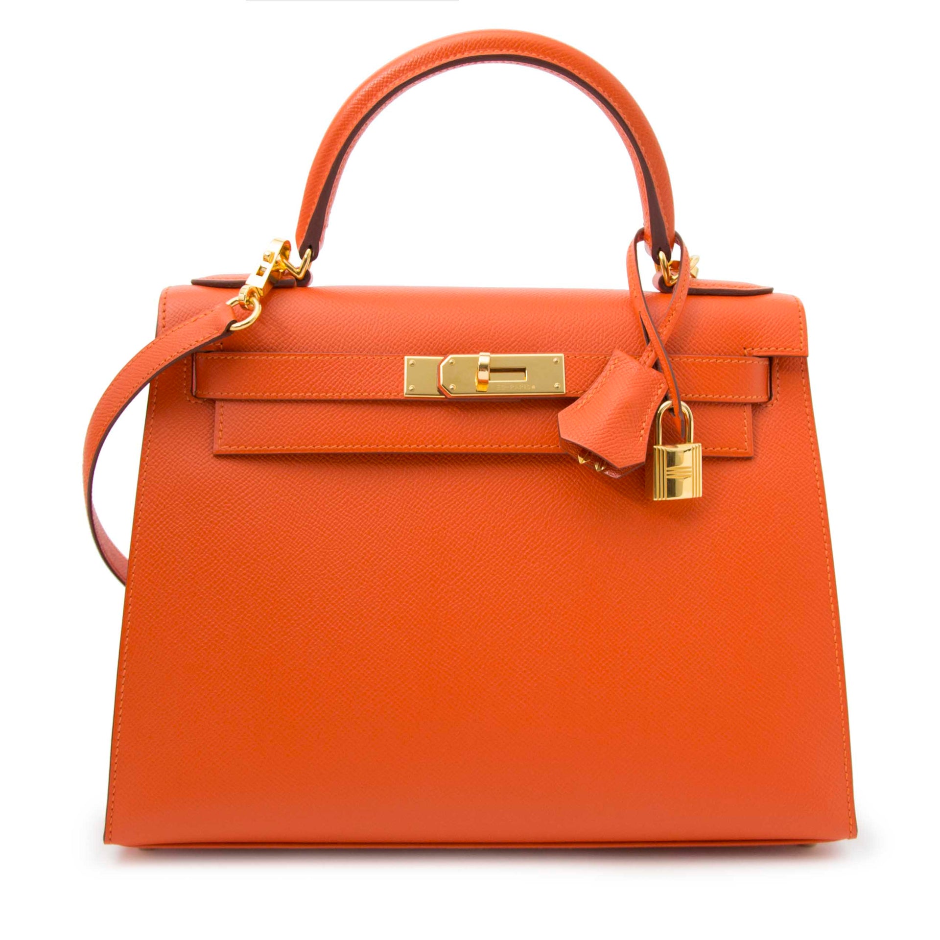 online vengono sottoposti ad un controllo di autenticità e qualità Hermes Kelly Sellier 28 Epsom Feu