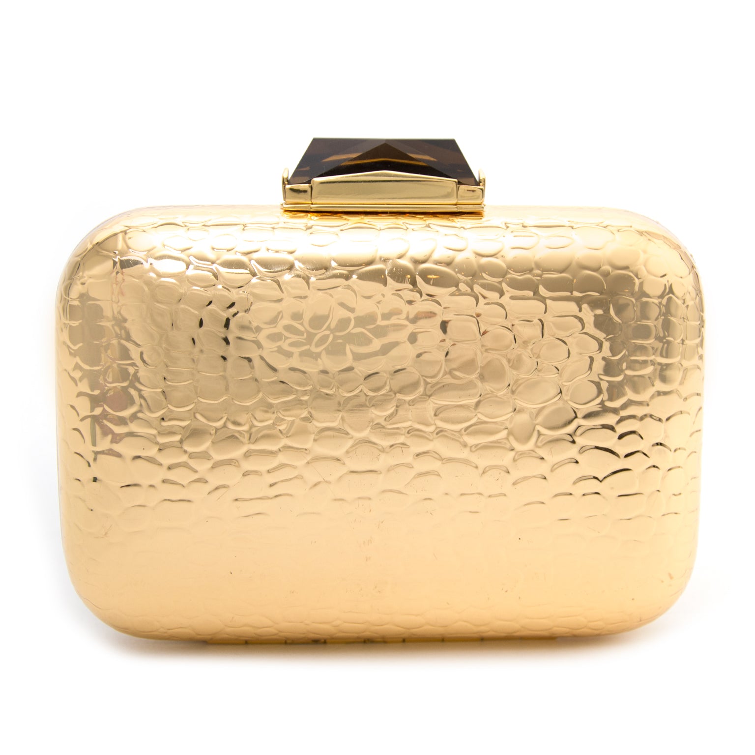 Looking to buy a new authentic Kotur Morley Croc Embossed Gold Metal Box Clutch?