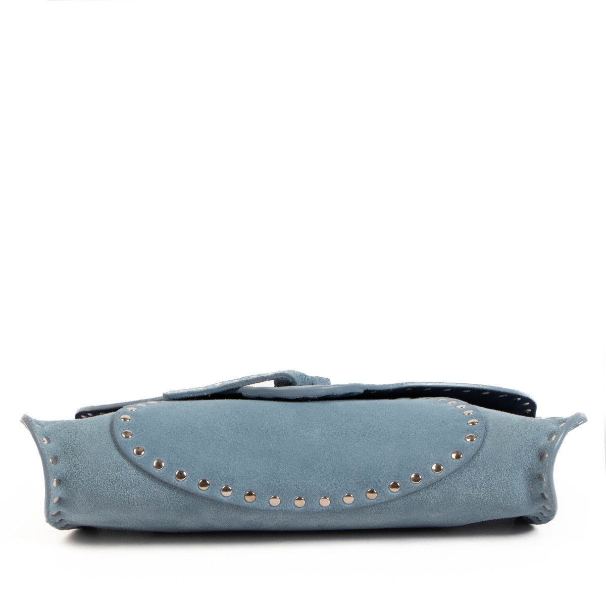 Shop safe online at Labellov in Antwerp, Brussels and Knokke this 100% authentic second hand Celine Light Blue Nubuck Shoulder Bag