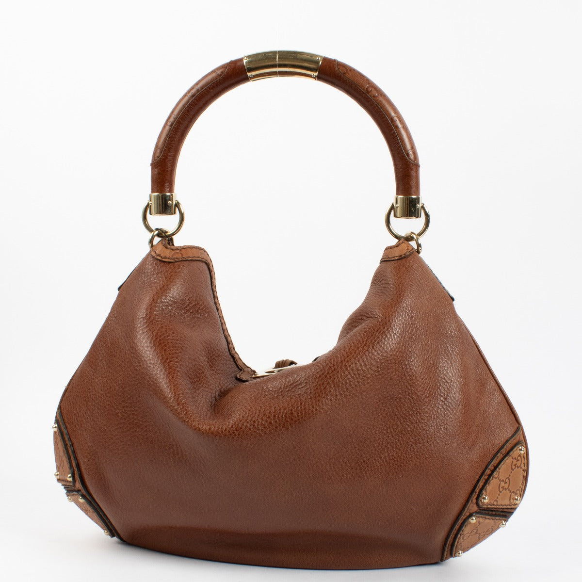Gucci Brown Leather Indy Large Bag