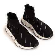 shop 100% authentic second hand Balenciaga Black Speed Trainers Logo Sneakers - Size 39 on Labellov.com