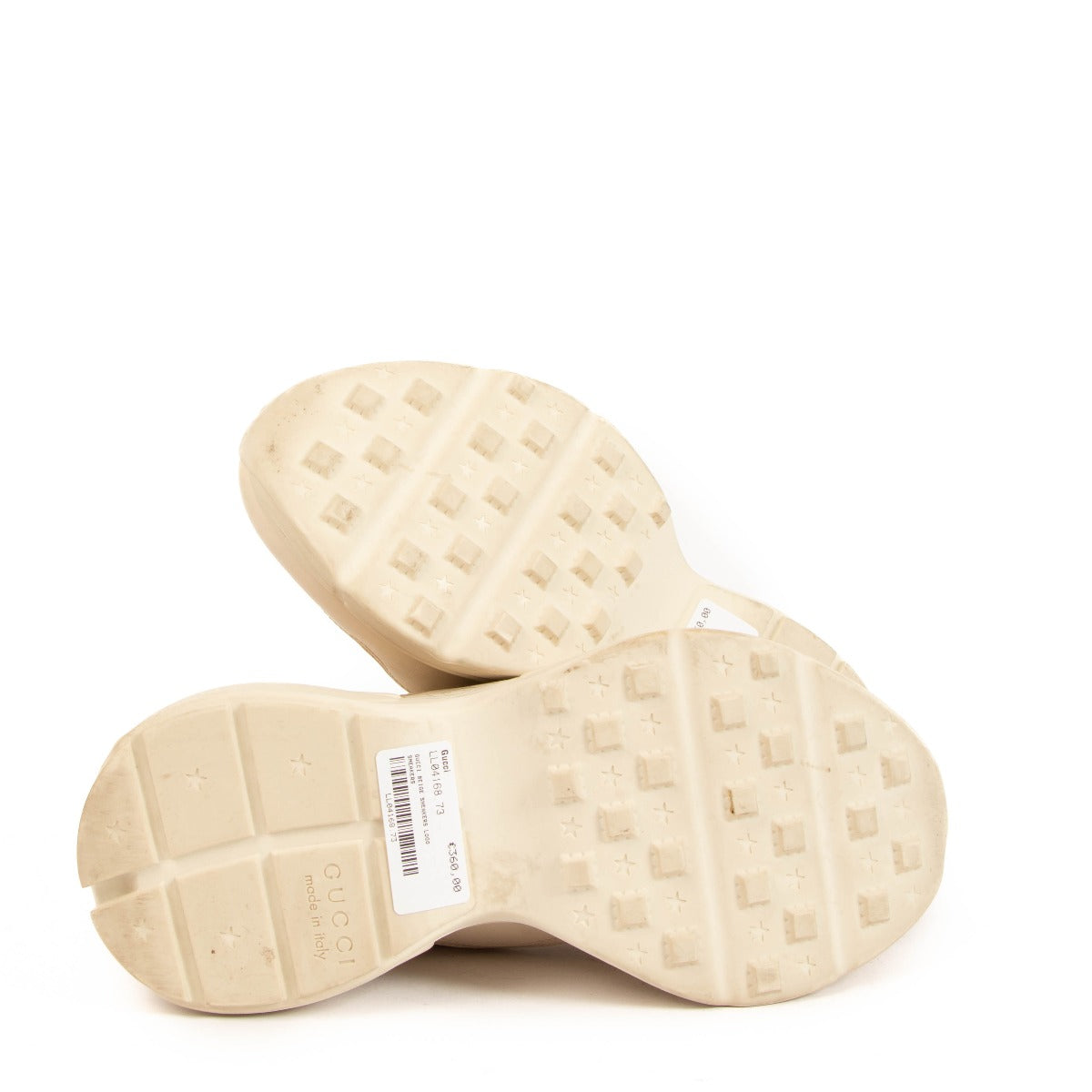 Gucci Beige Rhyton Sneakers - Size 38.5