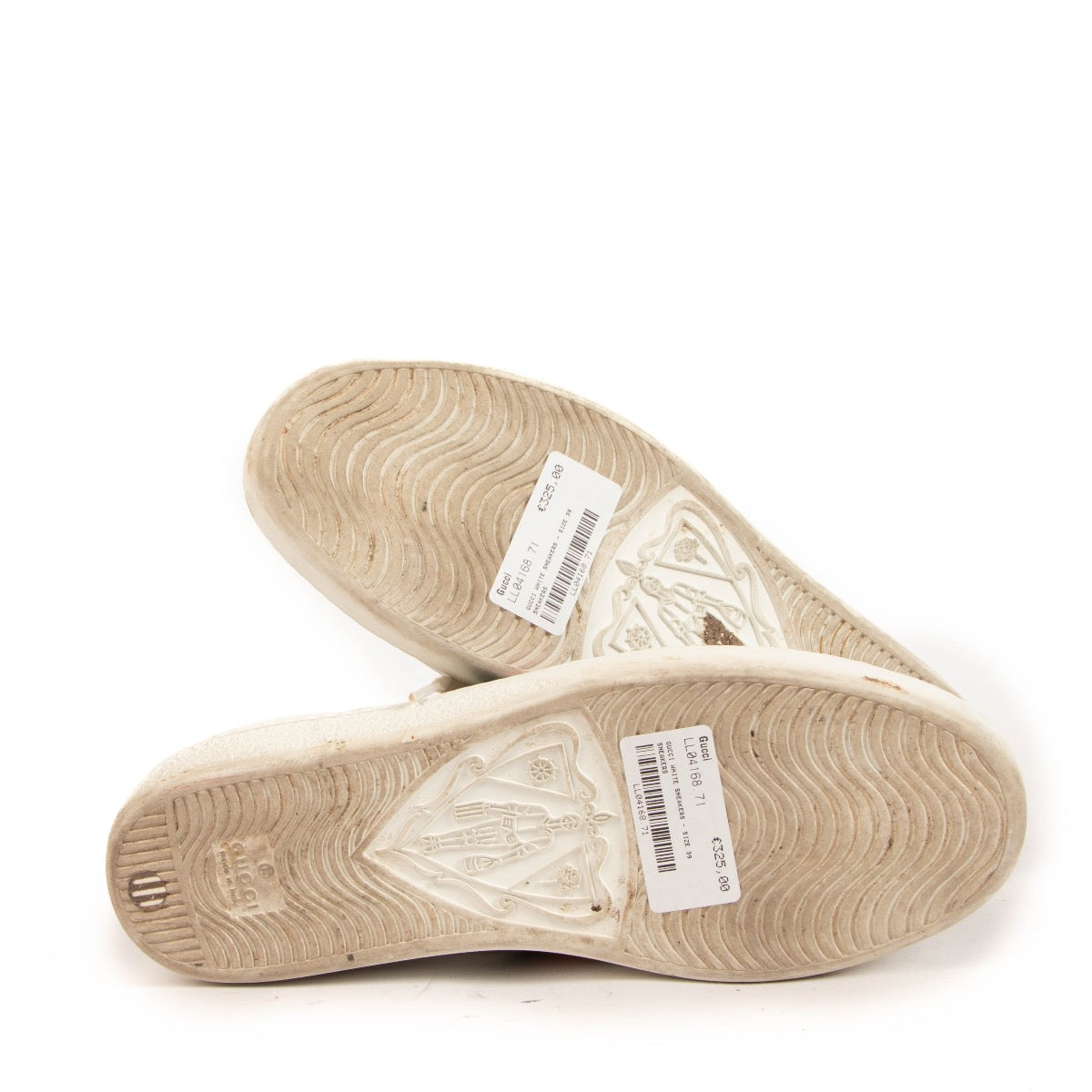 shop 100% authentic second hand Gucci White Ace Sneakers - Size 37 on Labellov.com