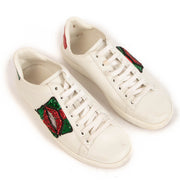 shop 100% authentic second hand Gucci White Ace Lips Sneakers - Size 37 on Labellov.com