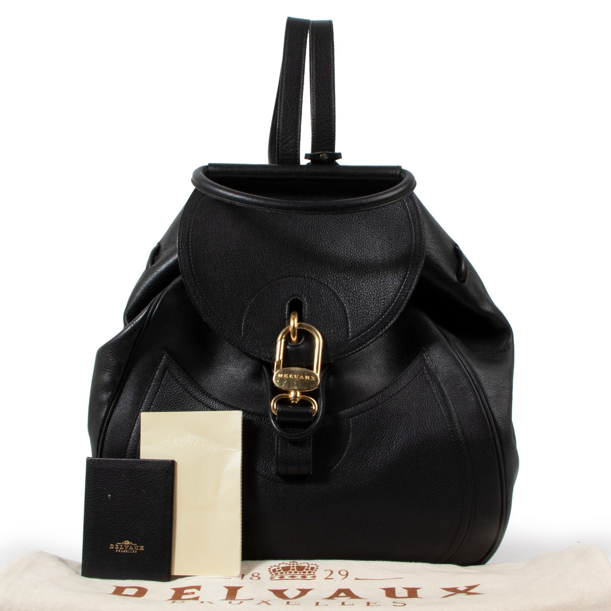 Delvaux Black Lucifer GM Backpack