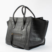 Shop 100% authentic second hand Celine Black Crocodile Embossed Medium Luggage Bag on Labellov.com