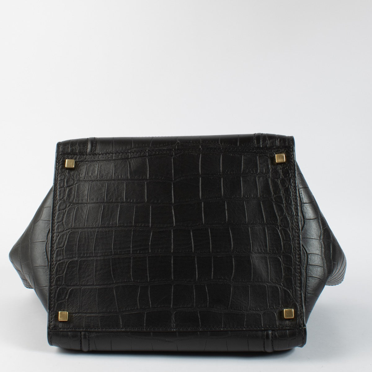 Shop 100% authentic second hand Celine Black Crocodile Embossed Medium Luggage Bag on Labellov.com