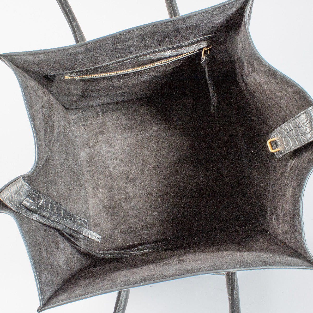 Shop 100% authentic second hand Celine Black Crocodile Embossed Medium Luggage Bag on Labellov.com