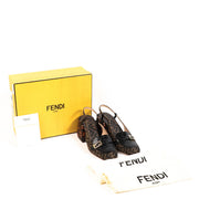 Fendi Promenade FF Slingback Block Heels