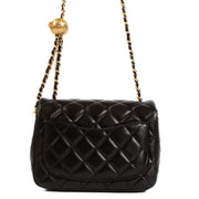 Chanel Black Mini Square Pearl Crush Flap Bag