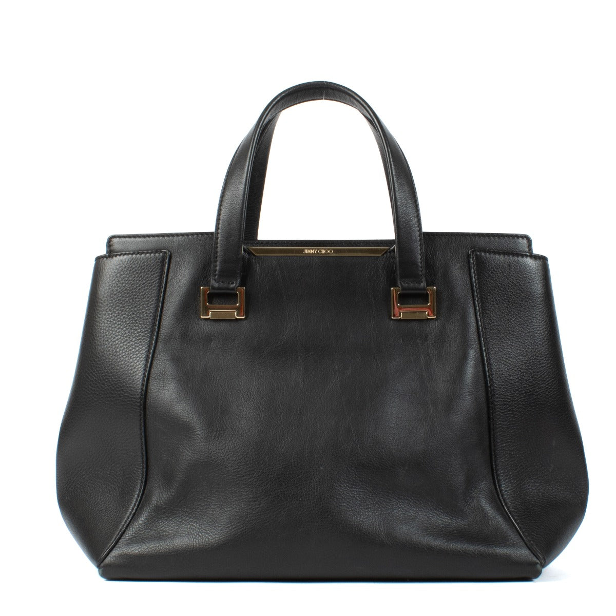 Jimmy Choo Black Leather Alfie Handbag