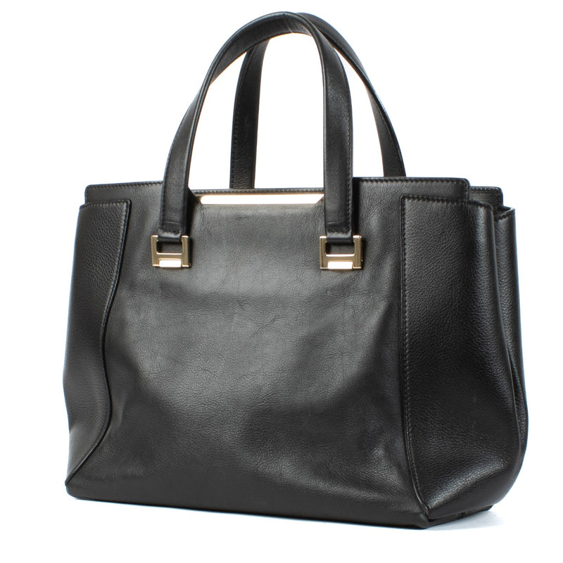 Shop 100% authentic Jimmy Choo Black Leather Alfie Shoulder bag at Labellov.com.