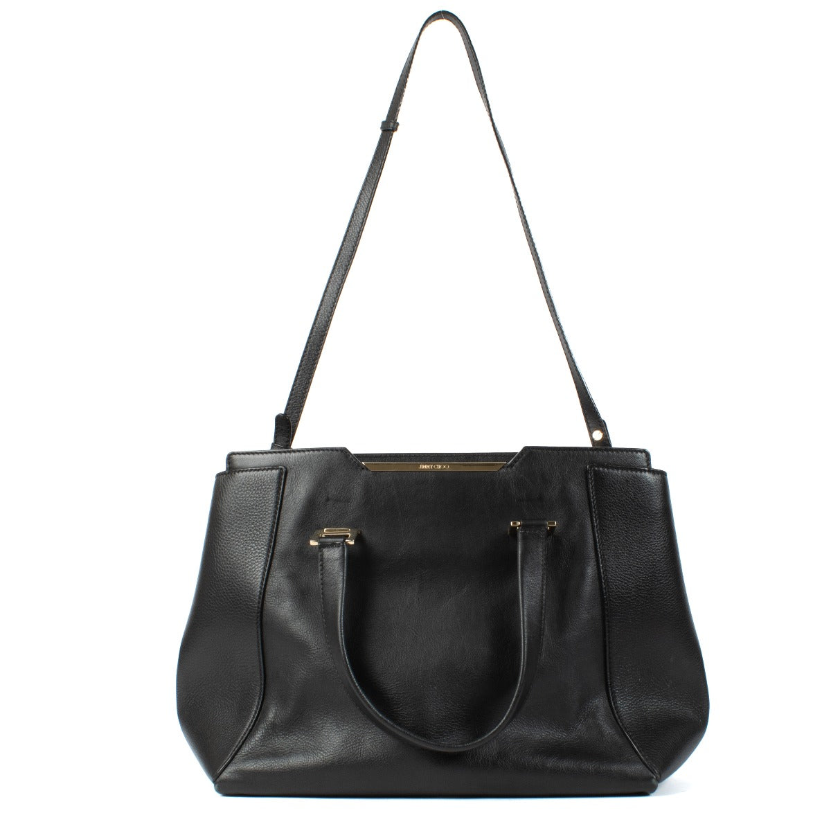 Jimmy Choo Black Leather Alfie Handbag