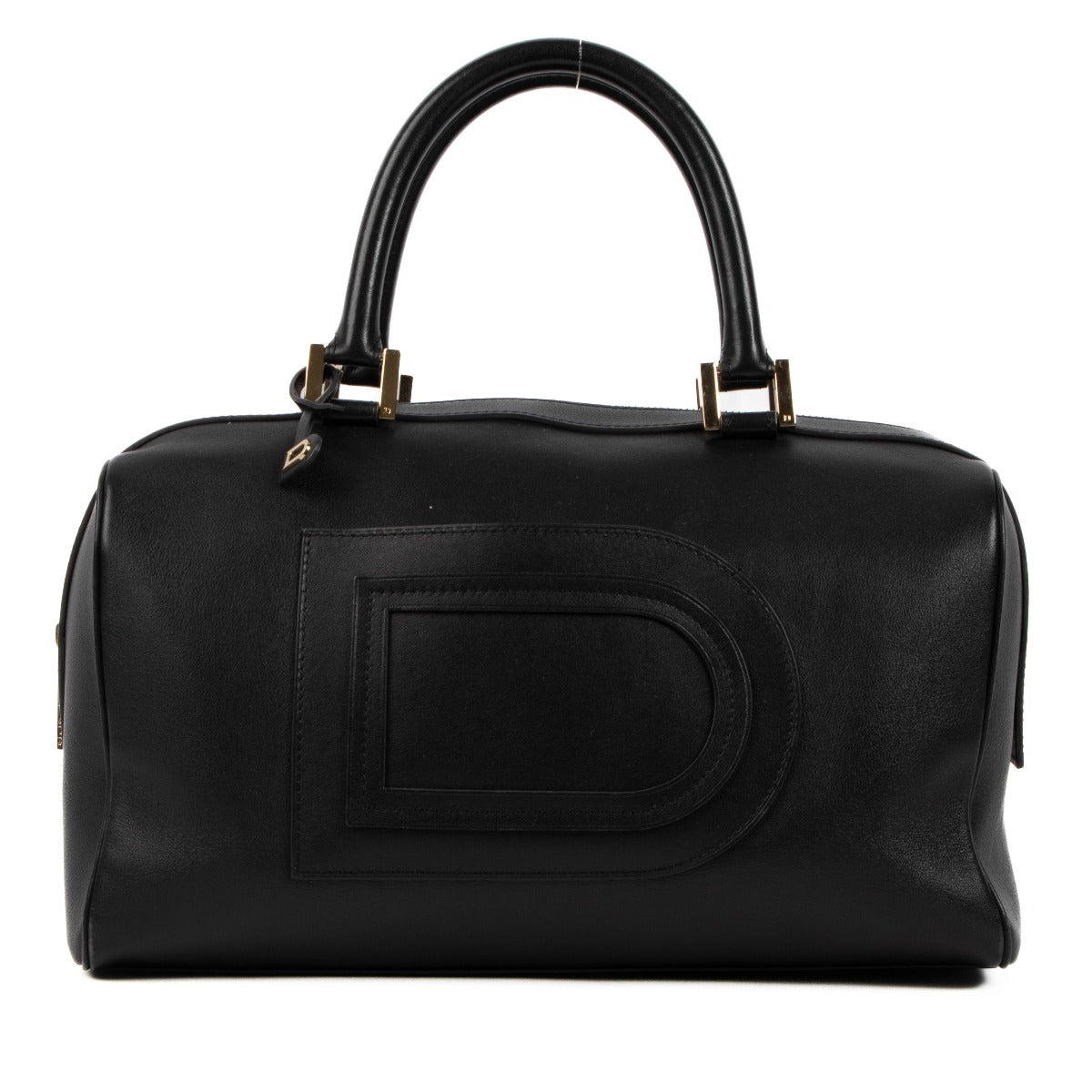 Delvaux Black Allure Louise Boston Bag