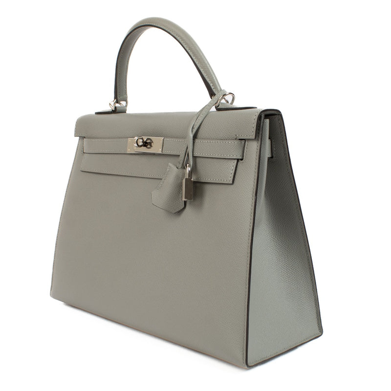 2017 Hermès Kelly 32 Gris Mouette Epsom PHW