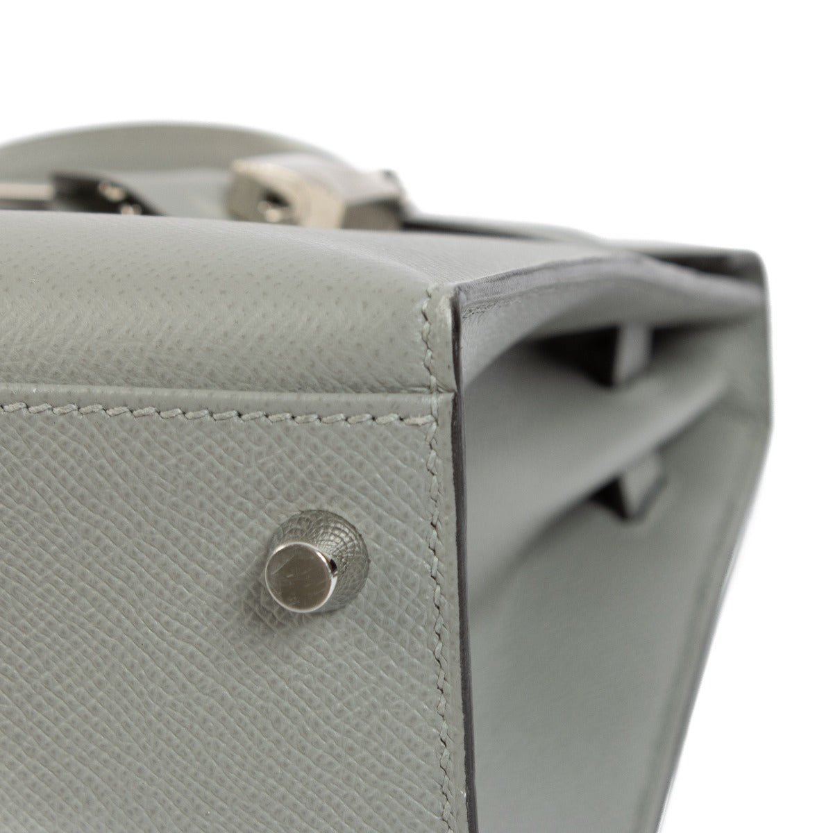 Hermès Kelly 32 Gris Mouette Epsom PHW