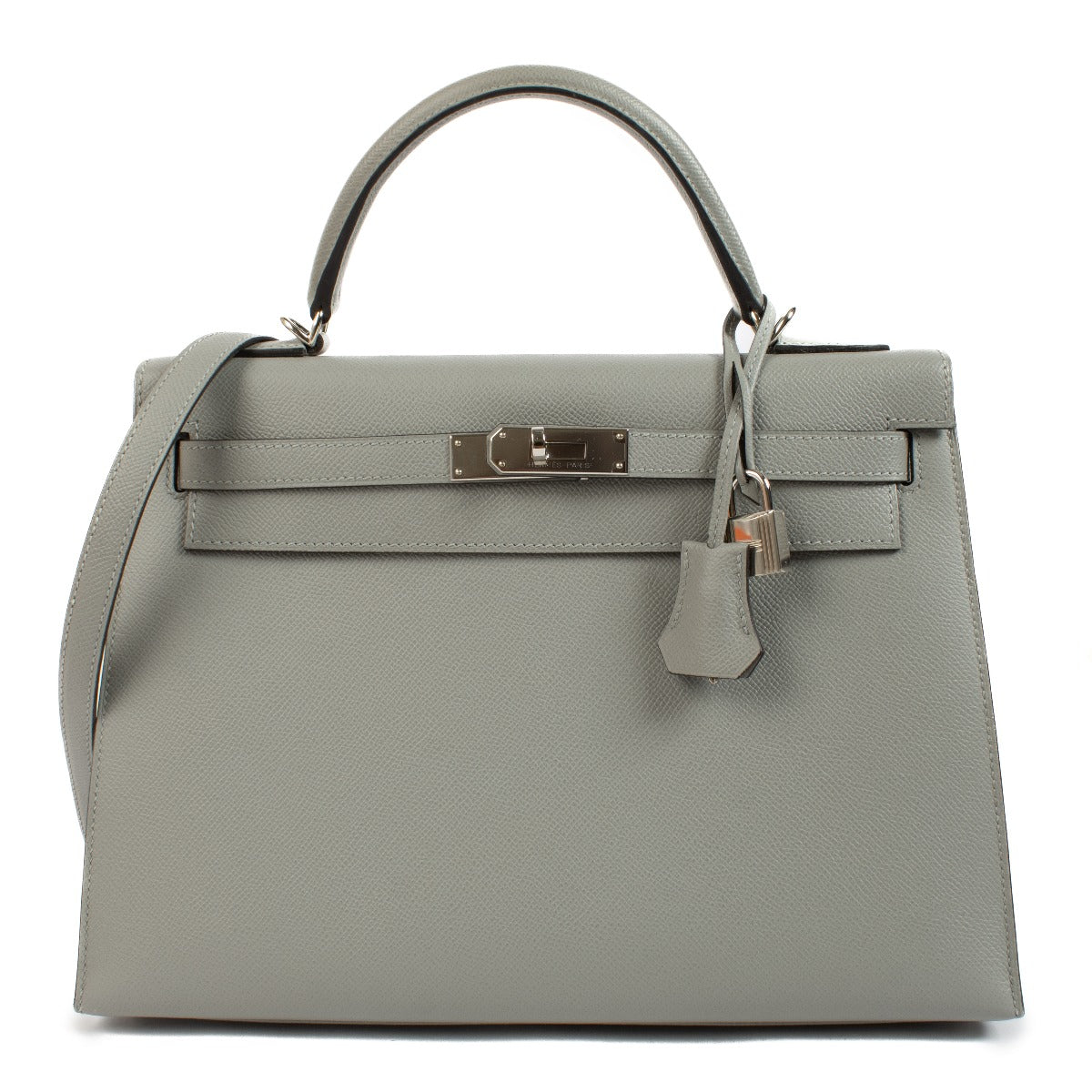 Hermès Kelly 32 Gris Mouette Epsom PHW