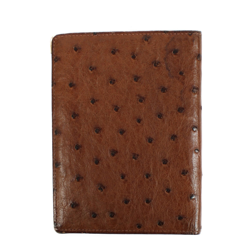 shop 100% authentic second hand Delvaux Brown Ostrich Wallet on Labellov.com