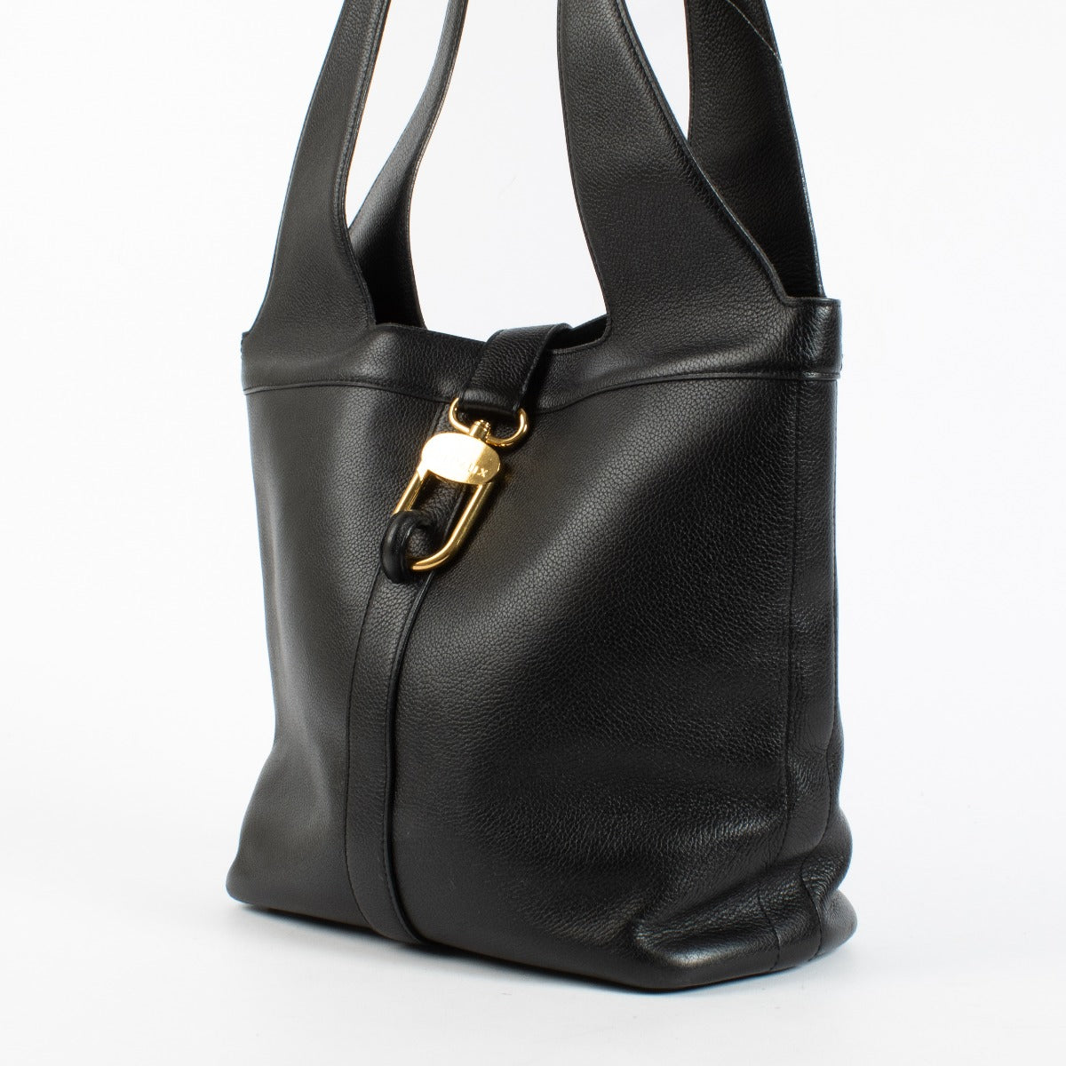 Authentic Preloved Delvaux Black Liaison Shoulder Bag on Labellov.com