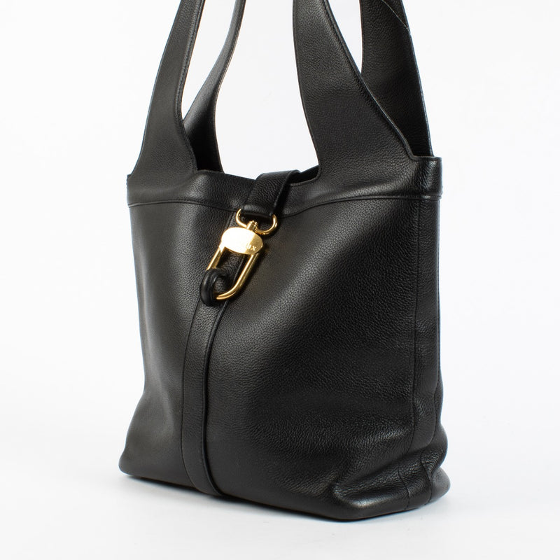 Authentic Preloved Delvaux Black Liaison Shoulder Bag on Labellov.com