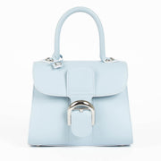 Shop safe online at Labellov in Antwerp, Brussels and knokke this 100% authentic second hand Delvaux Baby Blue Box Calf Mini Brillant