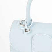 Shop safe online at Labellov in Antwerp, Brussels and knokke this 100% authentic second hand Delvaux Baby Blue Box Calf Mini Brillant