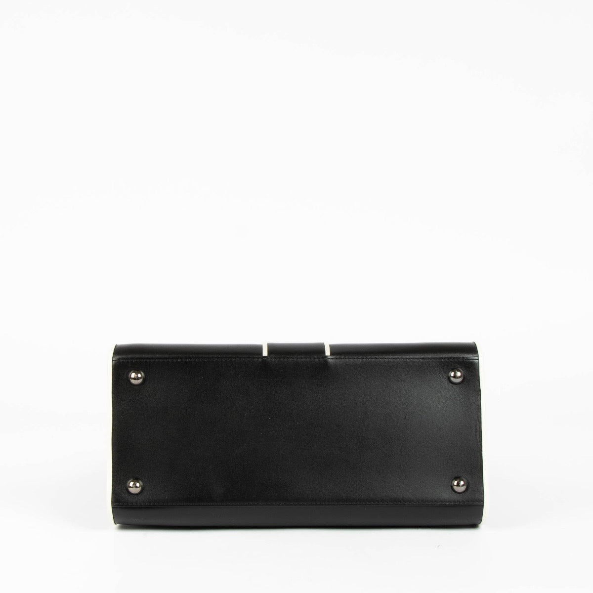 Shop authentic Delvaux Black/Ivory Illusion Brillant MM handbag on Labellov.com.