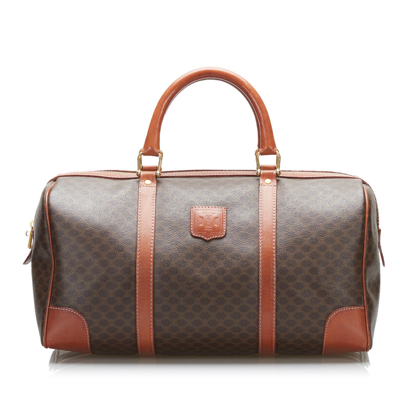 Celine Macadam Canvas Boston Travel Bag