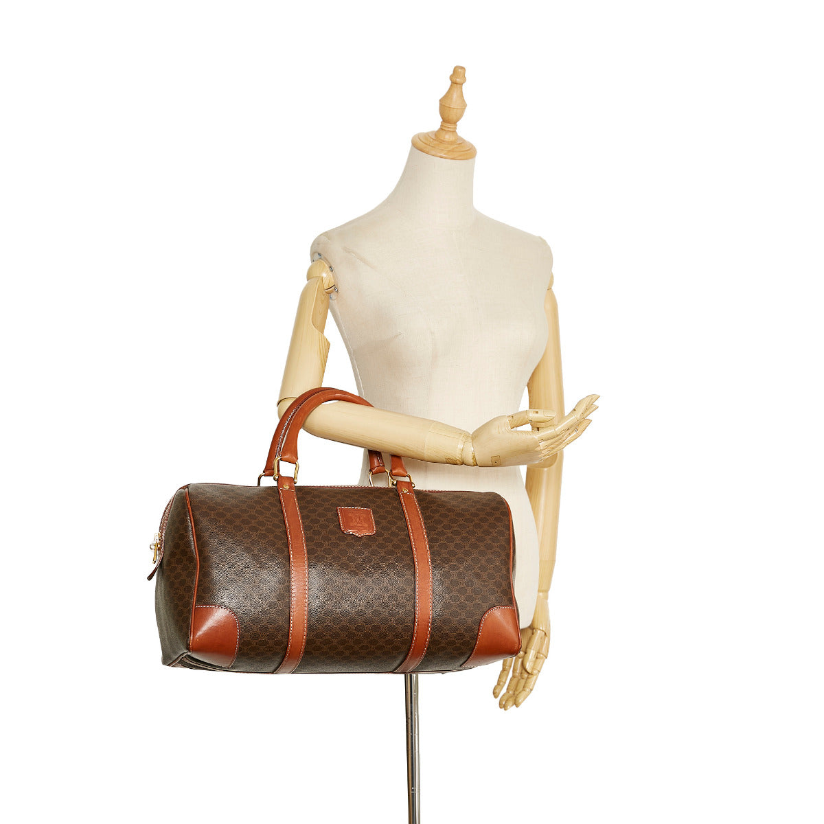 Celine Macadam Canvas Boston Travel Bag