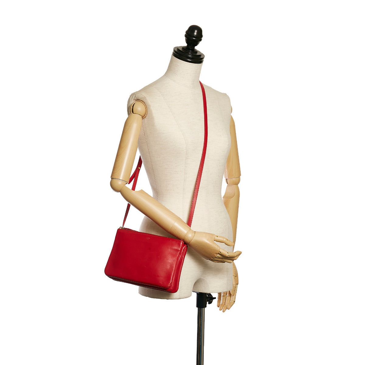 Celine Rode Trio Crossbody Tas