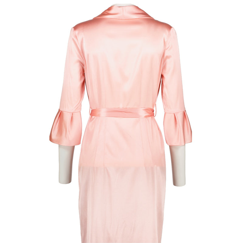 shop 100% authentic second hand La Perla Pink Satin Dress - Size 38 on Labellov.com