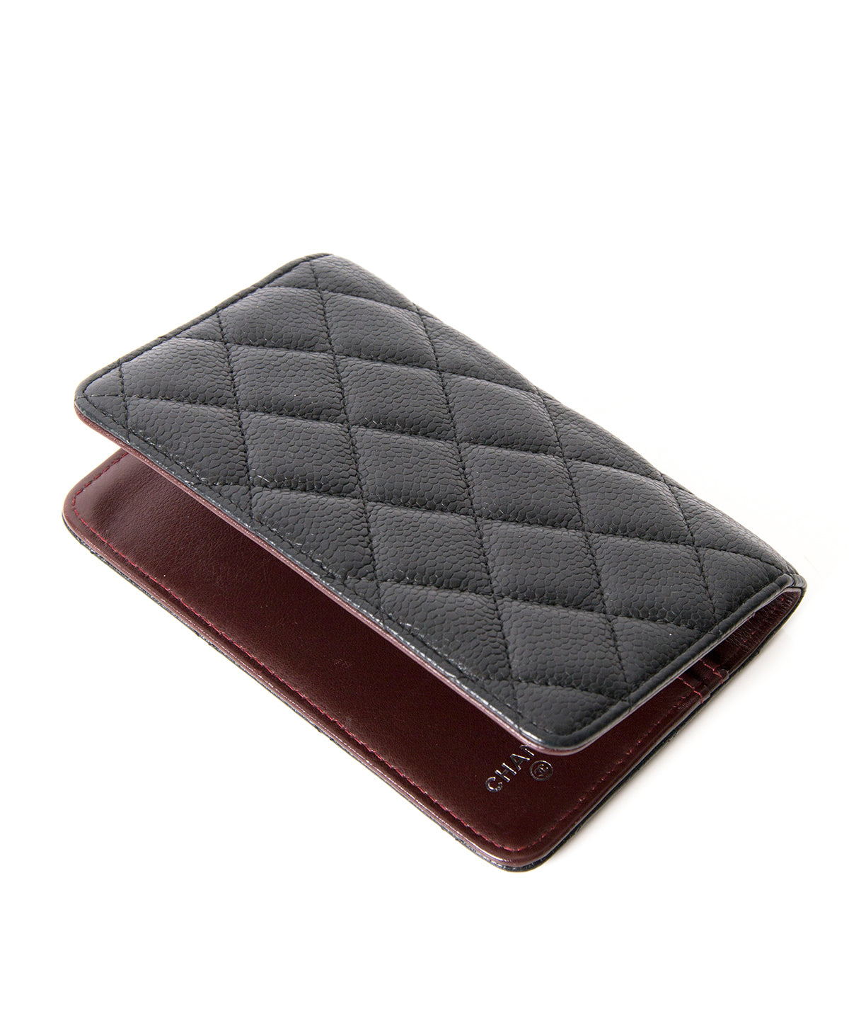 Chanel quilted leather case authentique seconde main en ligne shopping en vogue mode luxe designer marques securé sécurité webshop Anvers Belgique