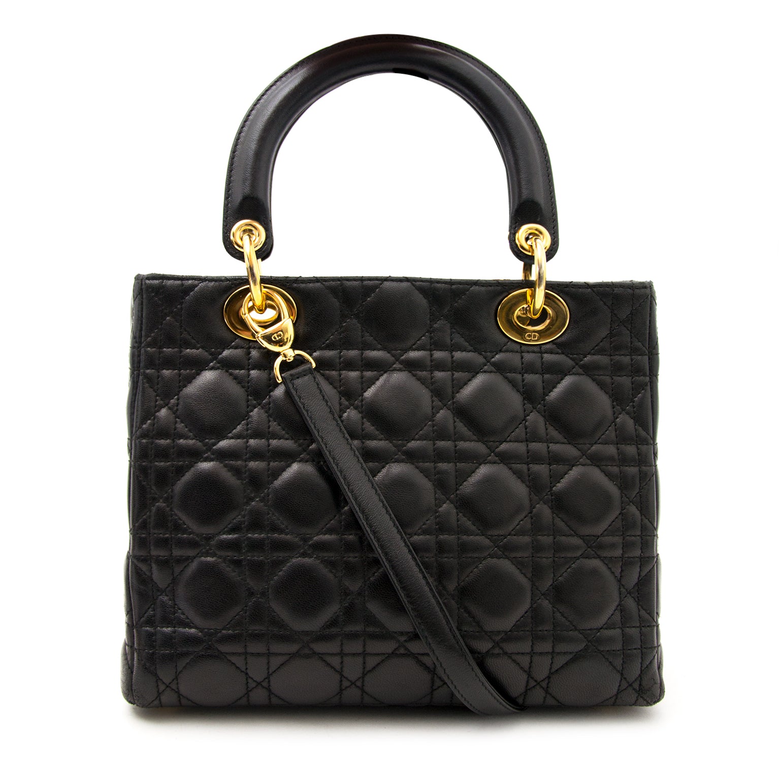 koop veilig online aan de beste prijs Christian Dior Lady Dior lambskin