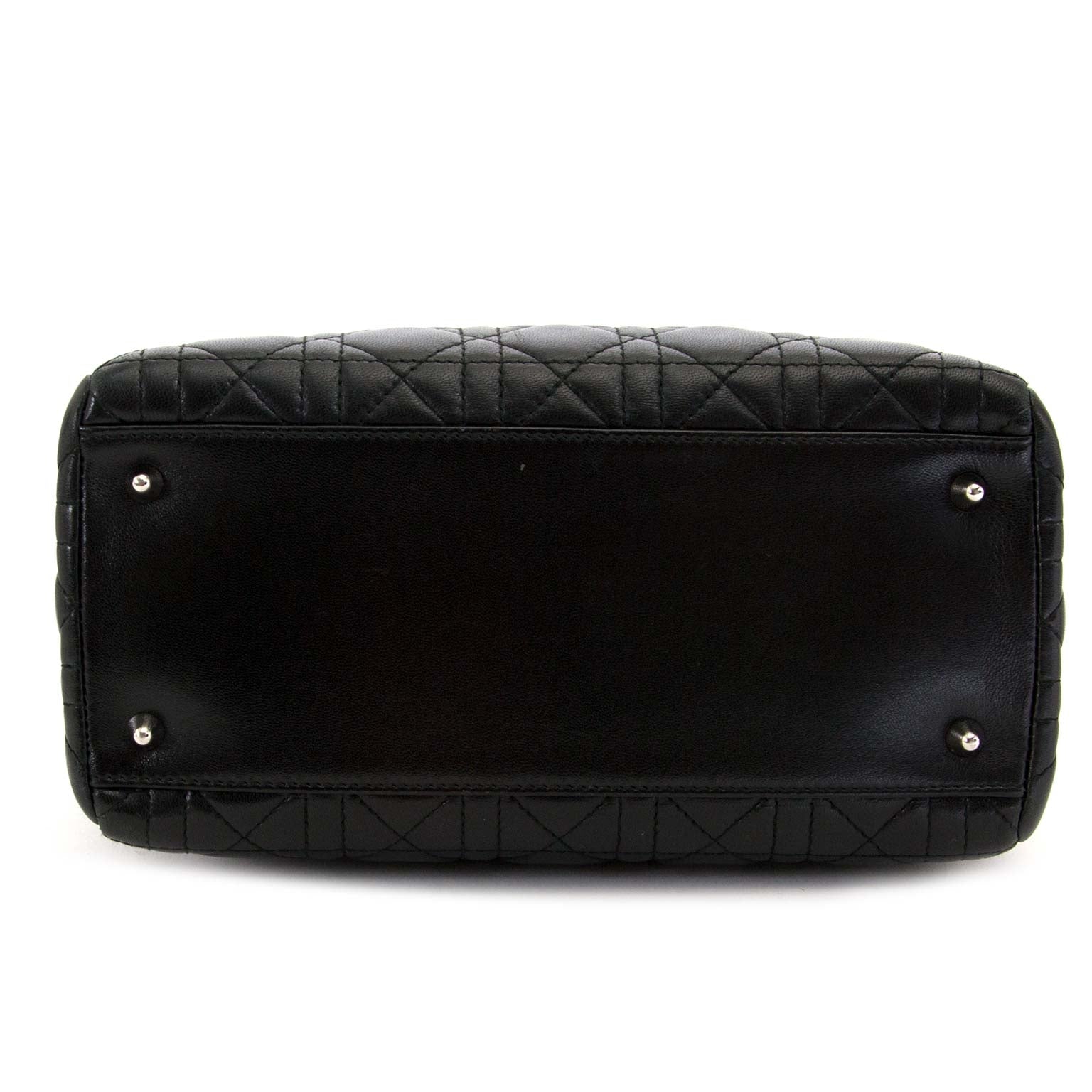 buy and sell second hand authentic Christian Dior Lady Dior Black Medium Bag at labellov vintage online shop