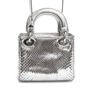 Dior Silvery Python Mini Lady Dior Bag koop veilig online
